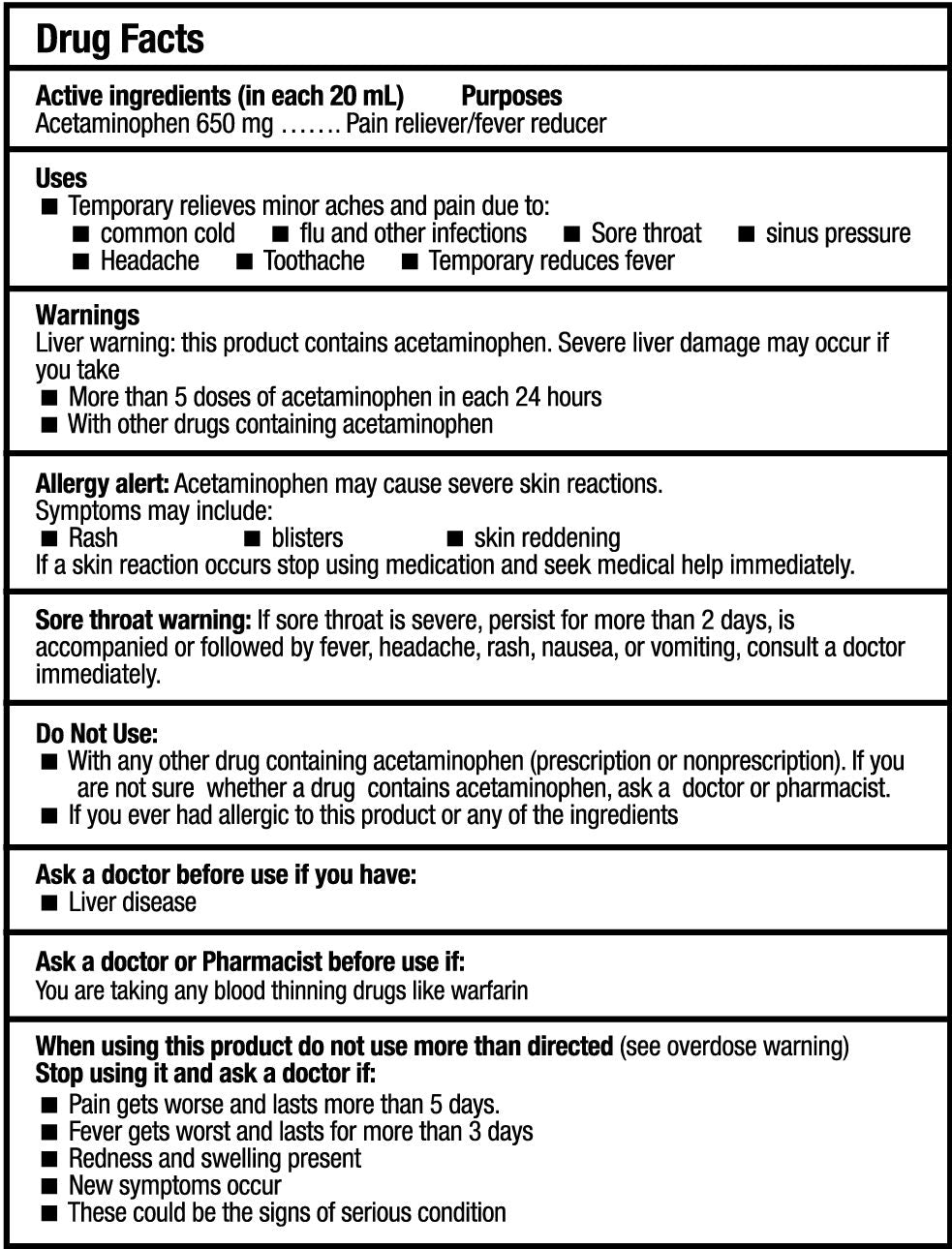 Body Aches, Pain, Fever (12+)
