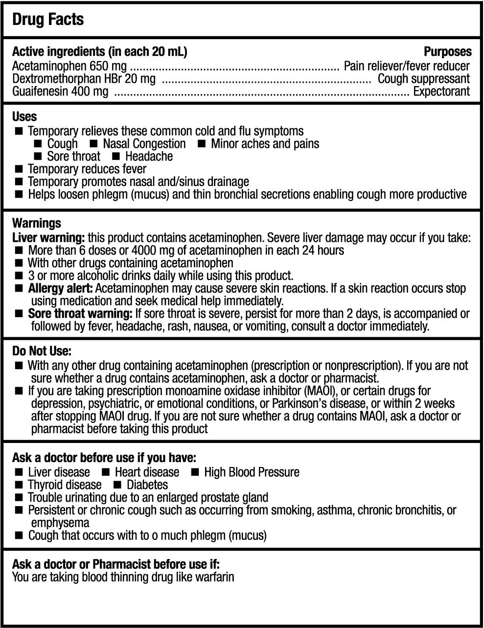 Severe Cold & Fever Multi-Symptom