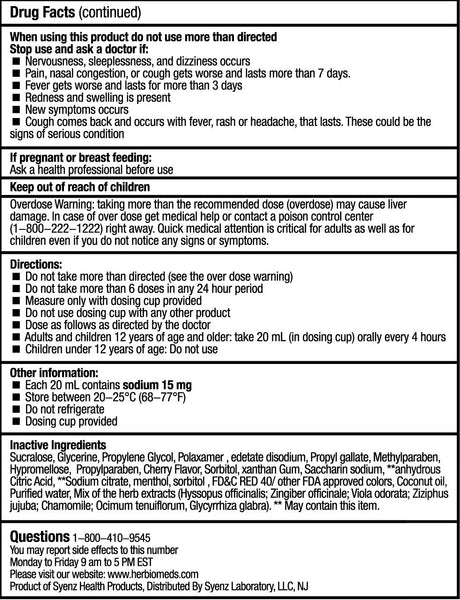 Severe Cold & Fever Multi-Symptom – HerbioMeds